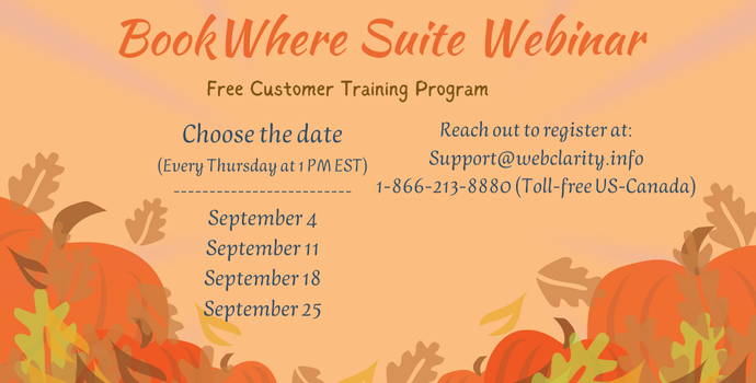 BookWhere Webinars
